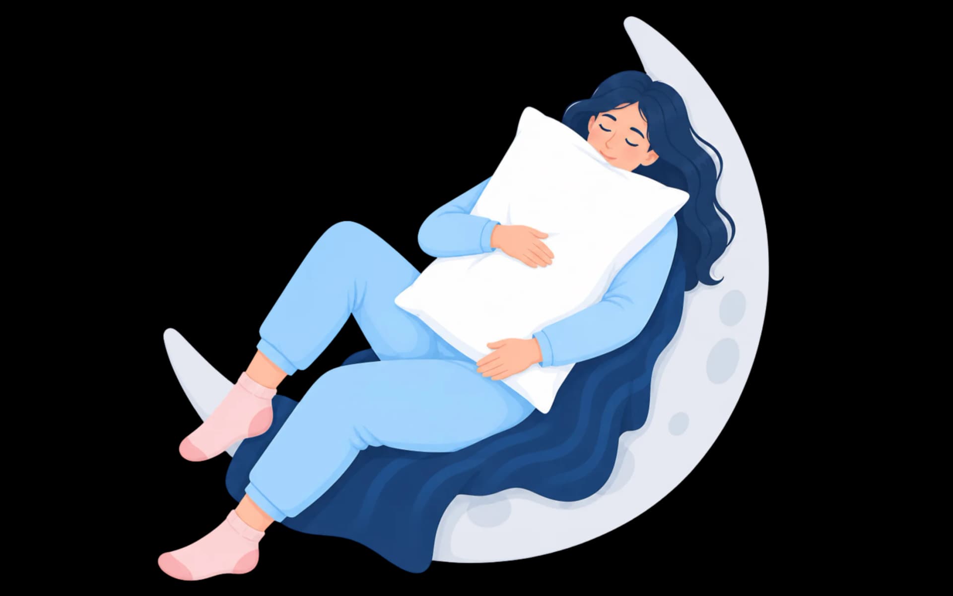 snuggL pillow moon graphic