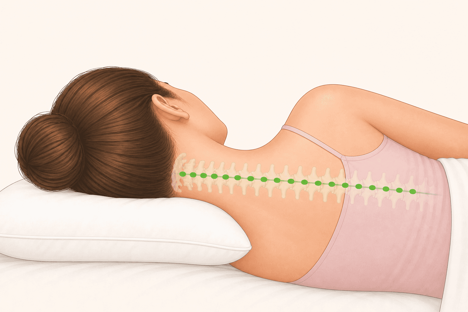Improved head and neck alignment with the snuggL pillow
