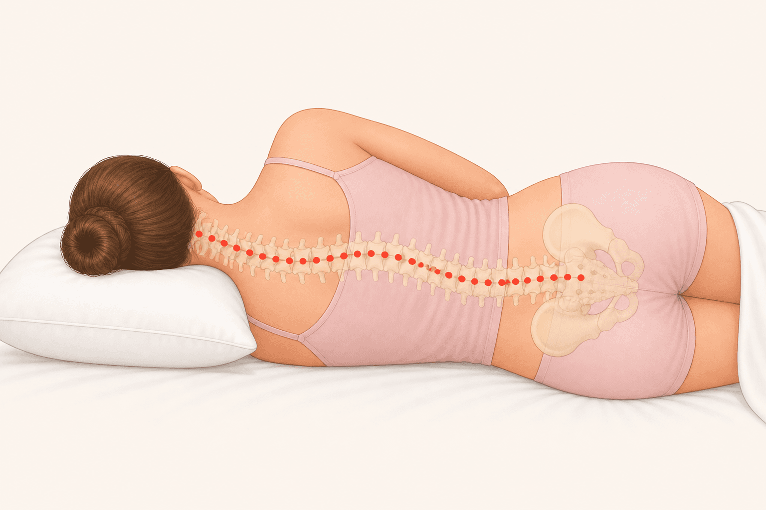 Limited side-sleep support without the snuggL pillow