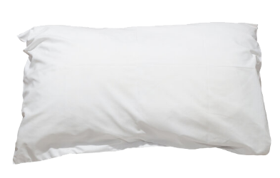 A regular rectangular pillow